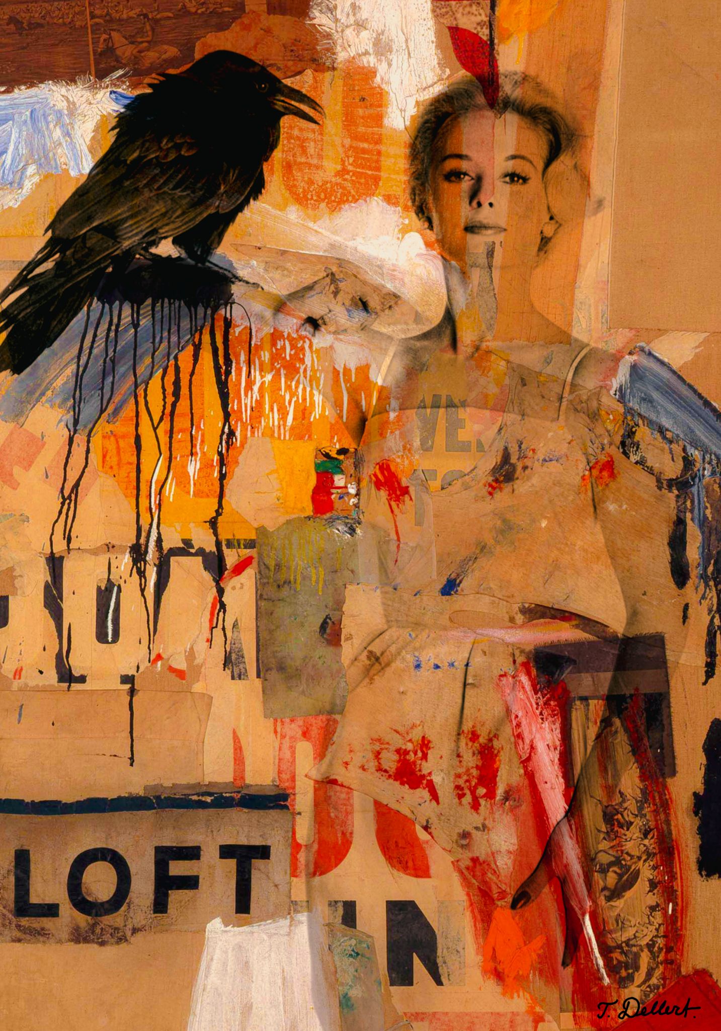Small. Tippi Hedrin and Rauschenberg copy